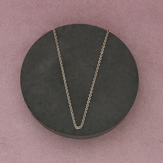 sterling silver italy 2mm cable chain necklace size 16in
