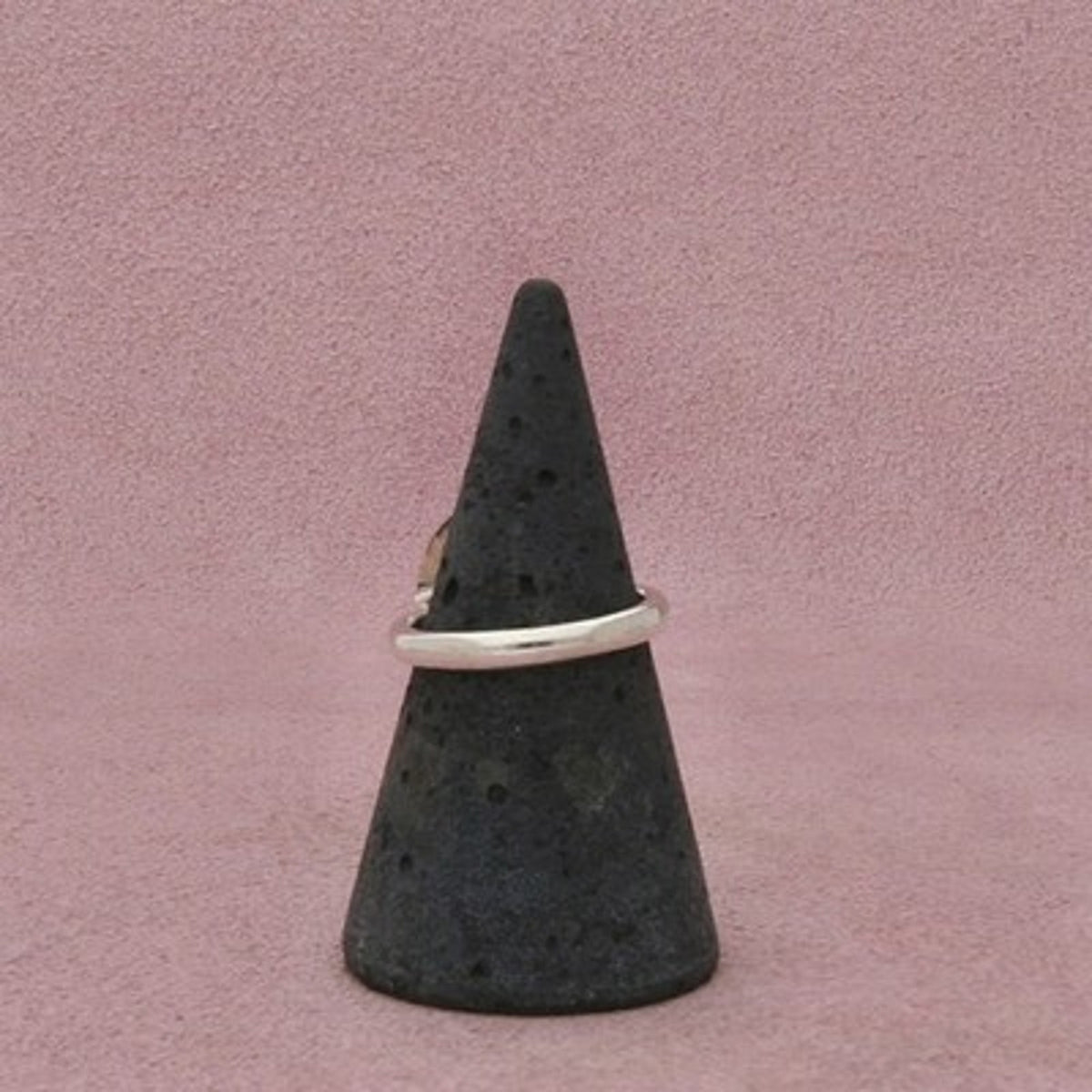 Mexico Sterling Silver Vintage Faceted Smoky Quartz Solitaire Ring Size 6