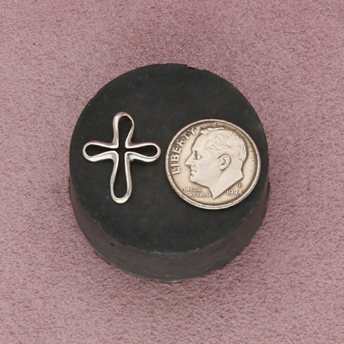 james avery sterling silver retired open cross pendant