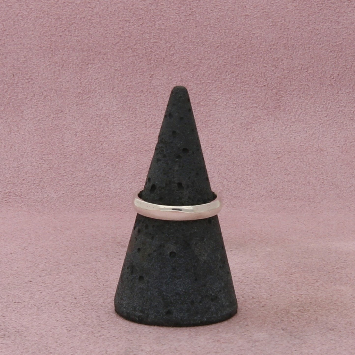 sterling silver vintage british smooth stack band ring size 6