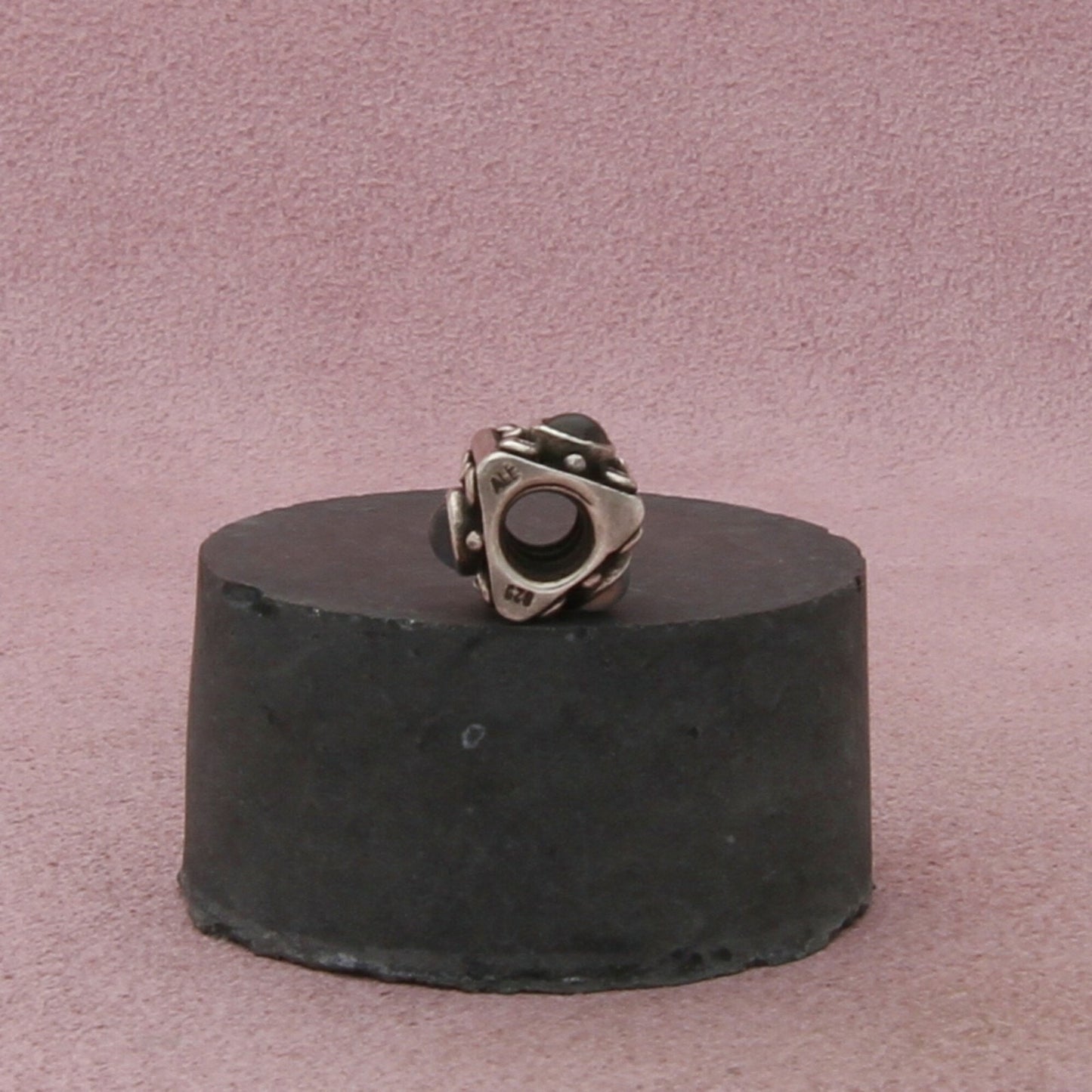 pandora sterling silver authentic triangle moonstone bead (790217) charm