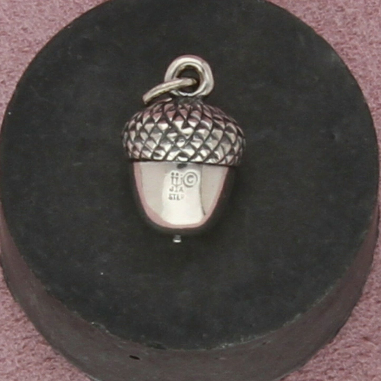 james avery sterling silver retired acorn charm pendant