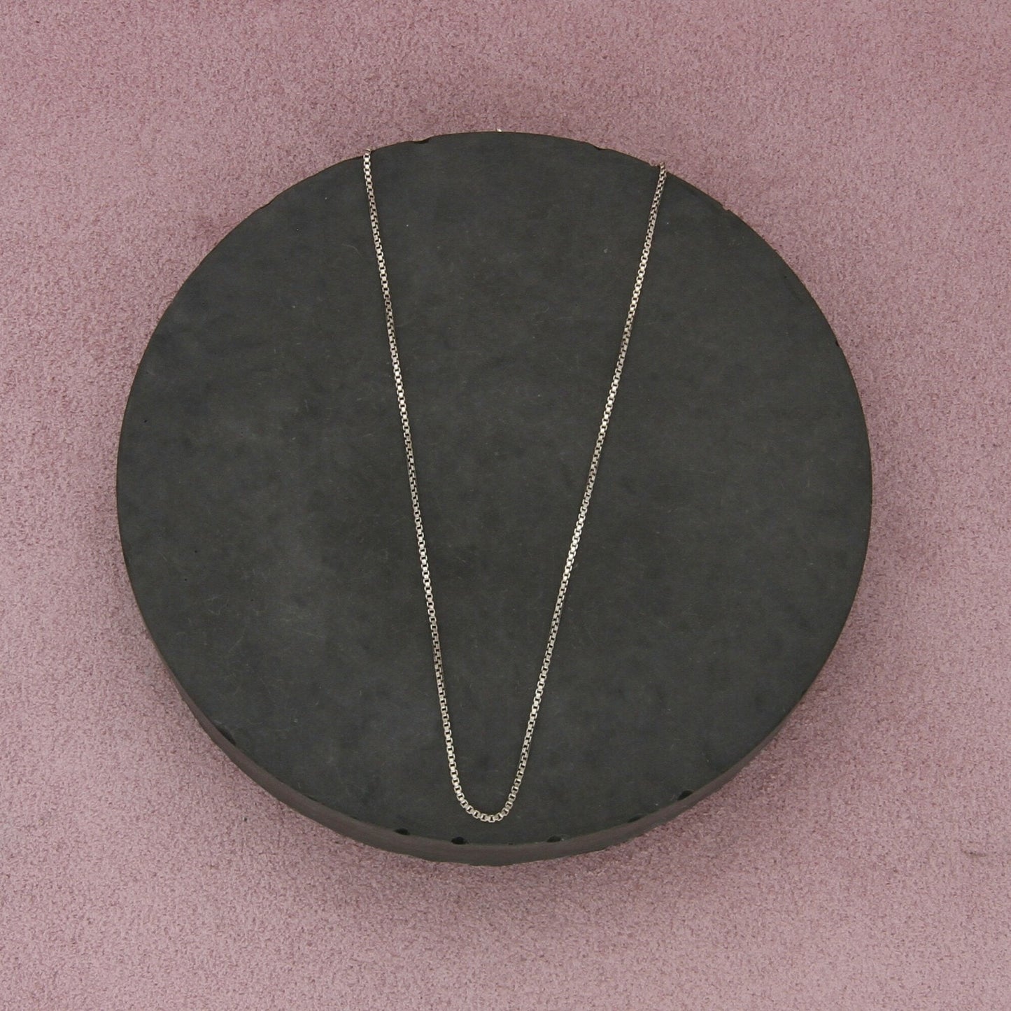 sterling silver italy 1mm box chain necklace size 18.25in