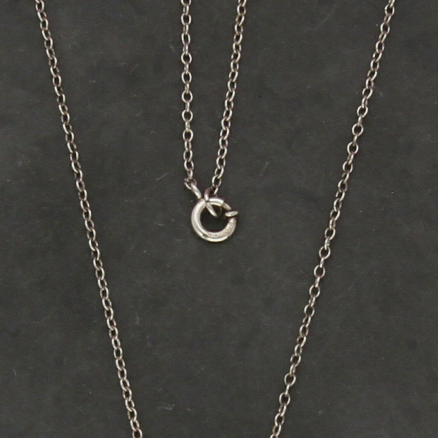 sterling silver vintage 1mm cable chain necklace size 16in