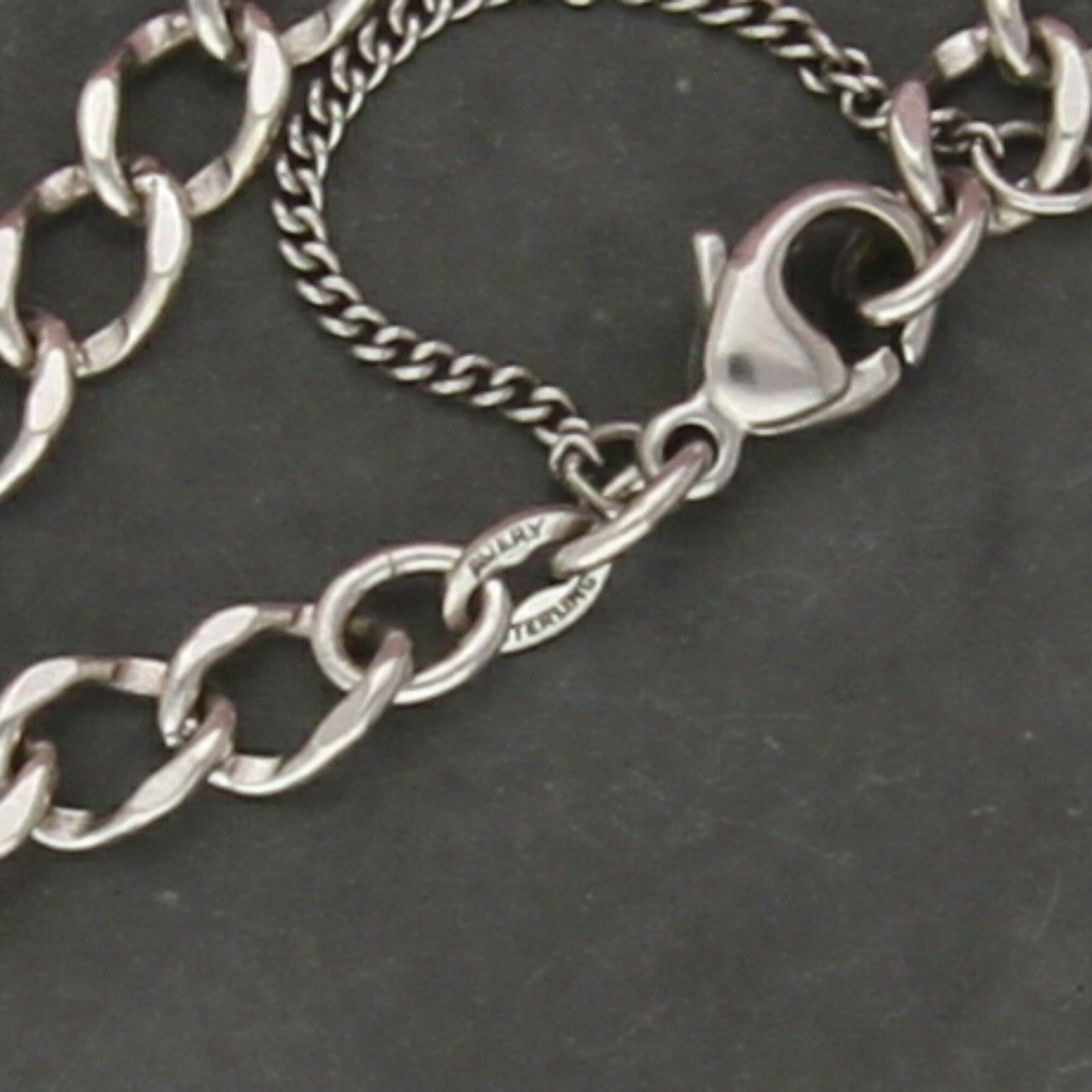 james avery sterling silver curb charm bracelet size 6.5in