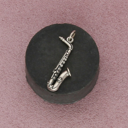 james avery sterling silver retired saxophone charm pendant