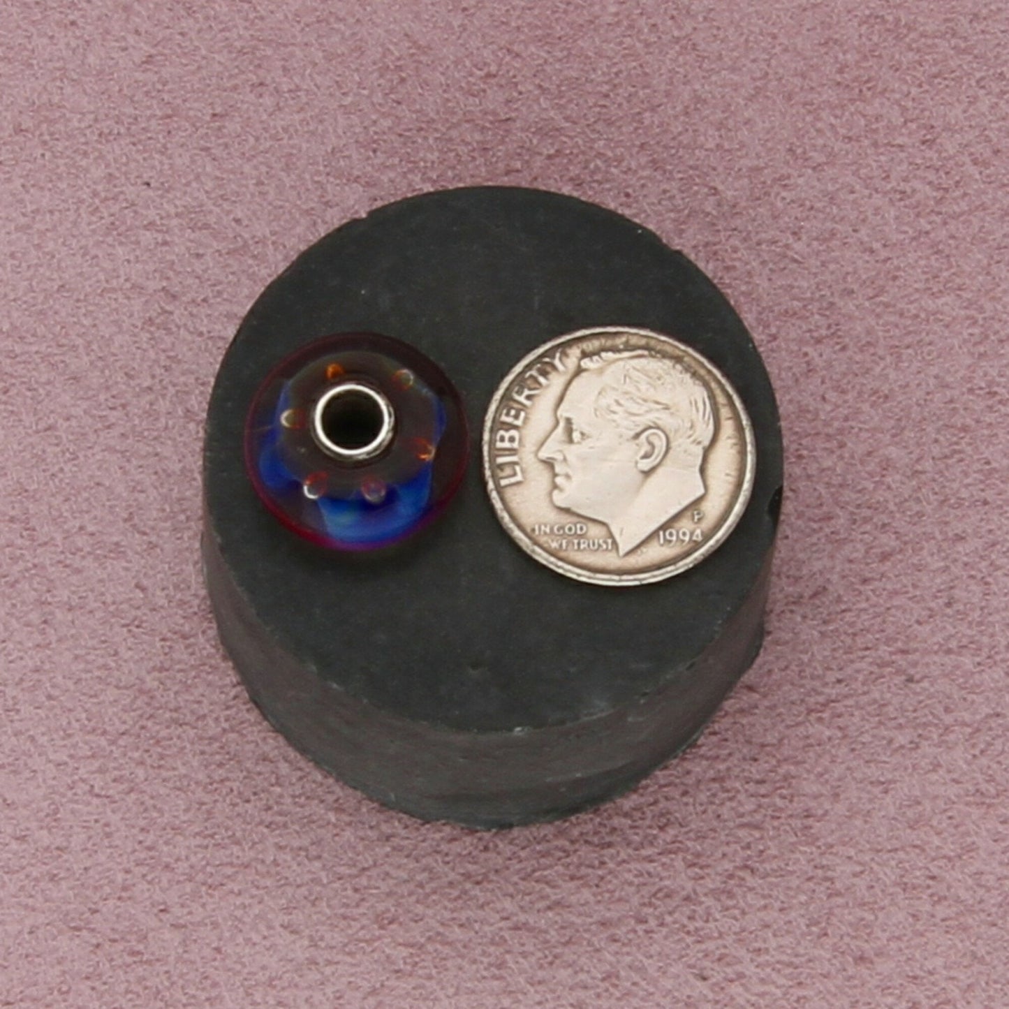 trollbeads sterling silver aurora limited edition murano glass bead charm