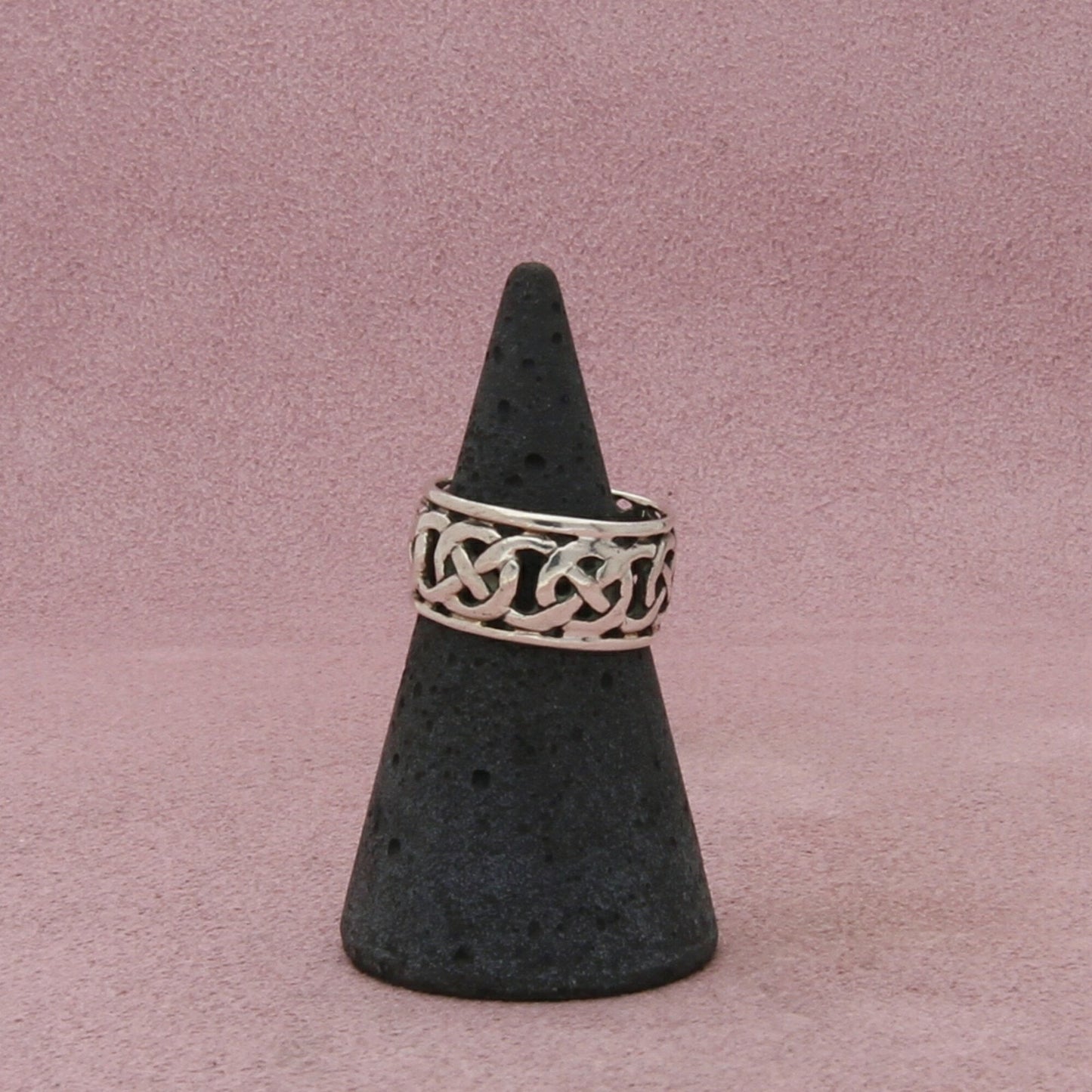 sterling silver vintage celtic knot band ring size 5.5