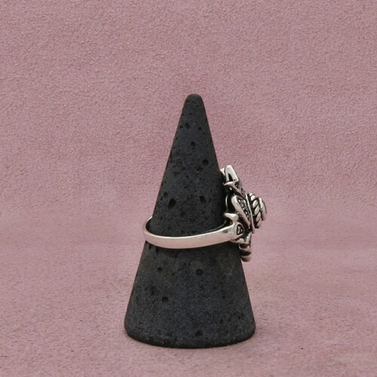 Sterling Silver Cz Kite-Shaped Design Scrollwork Openwork Ring Size 7.5