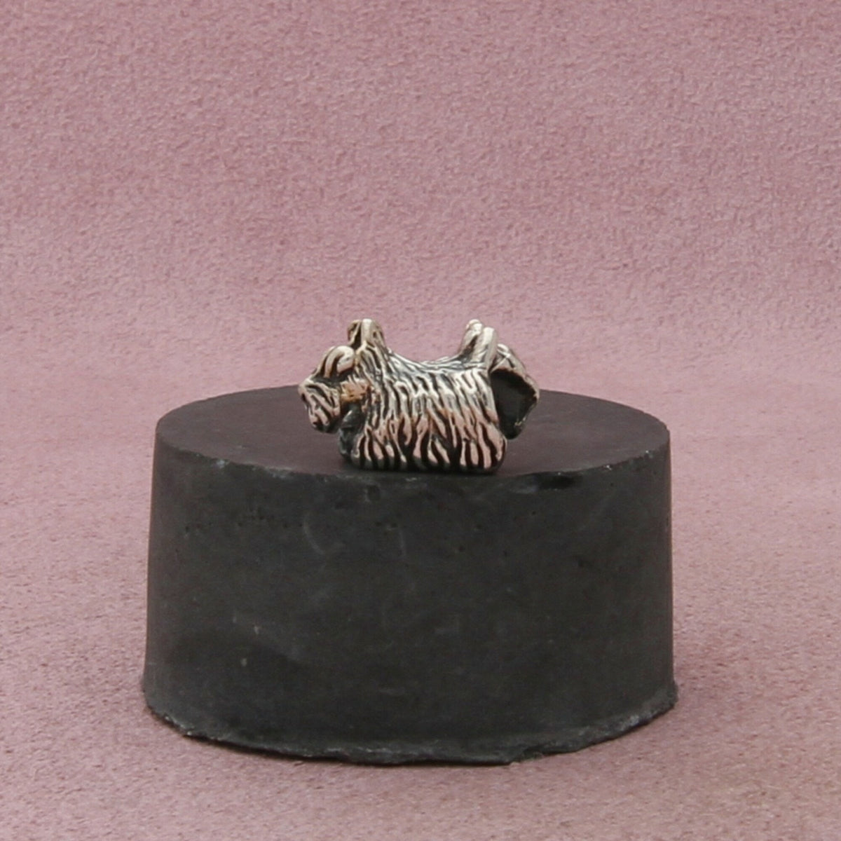 trollbeads sterling silver scottish terrier dog retired bead charm