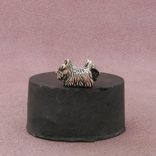 trollbeads sterling silver scottish terrier dog retired bead charm
