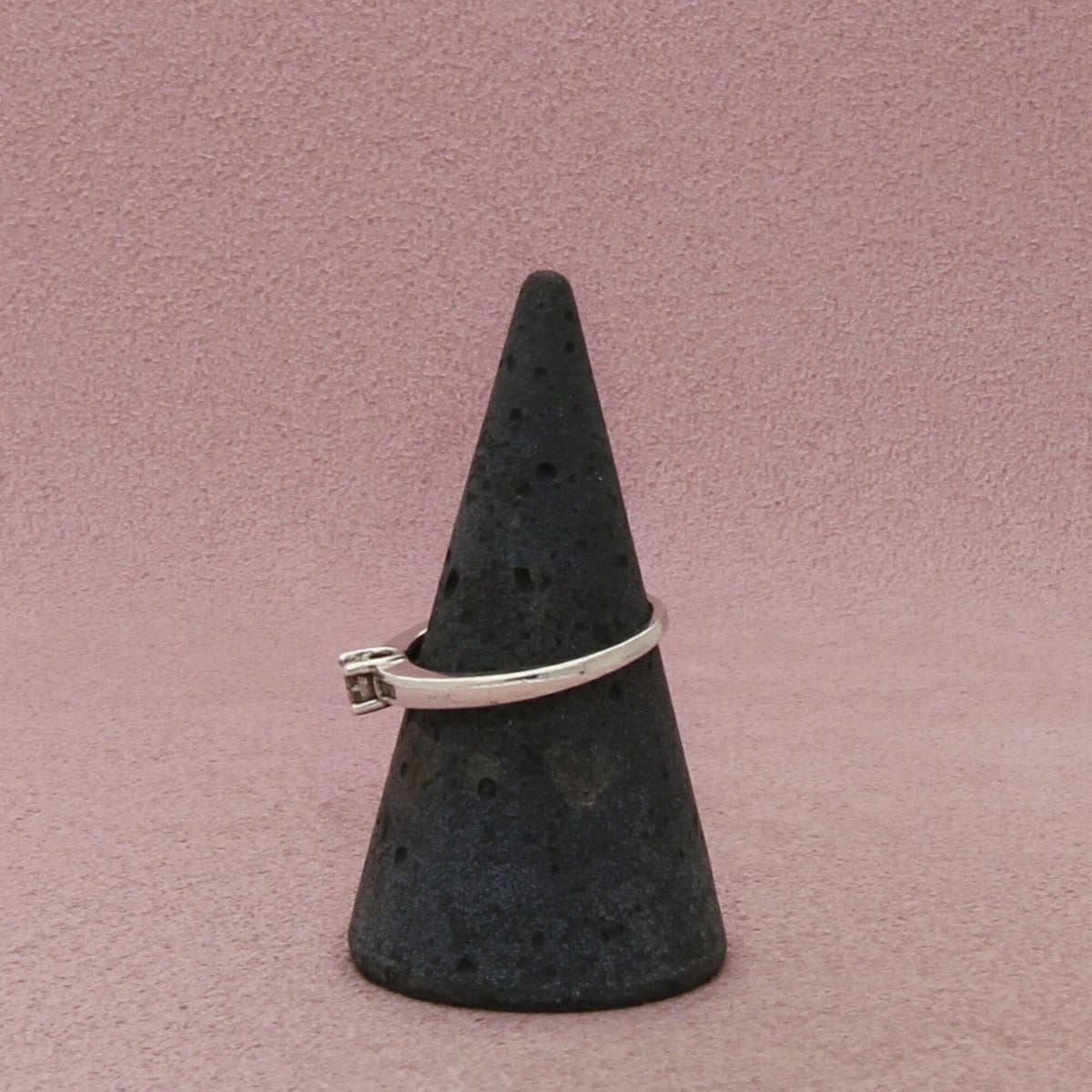 Zales Sterling Silver Diamond Square Cluster & Channel Accents Ring Size 7