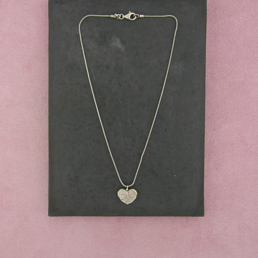 silpada sterling silver hammered heart necklace size 17in