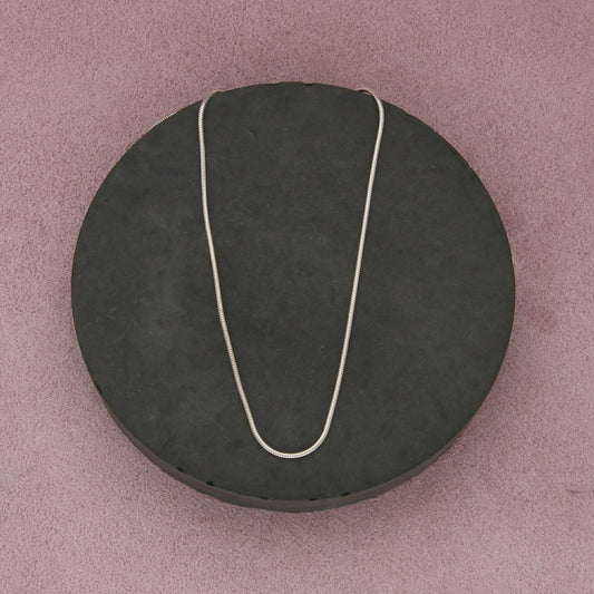 sterling silver italy 1mm snake chain necklace size 18in