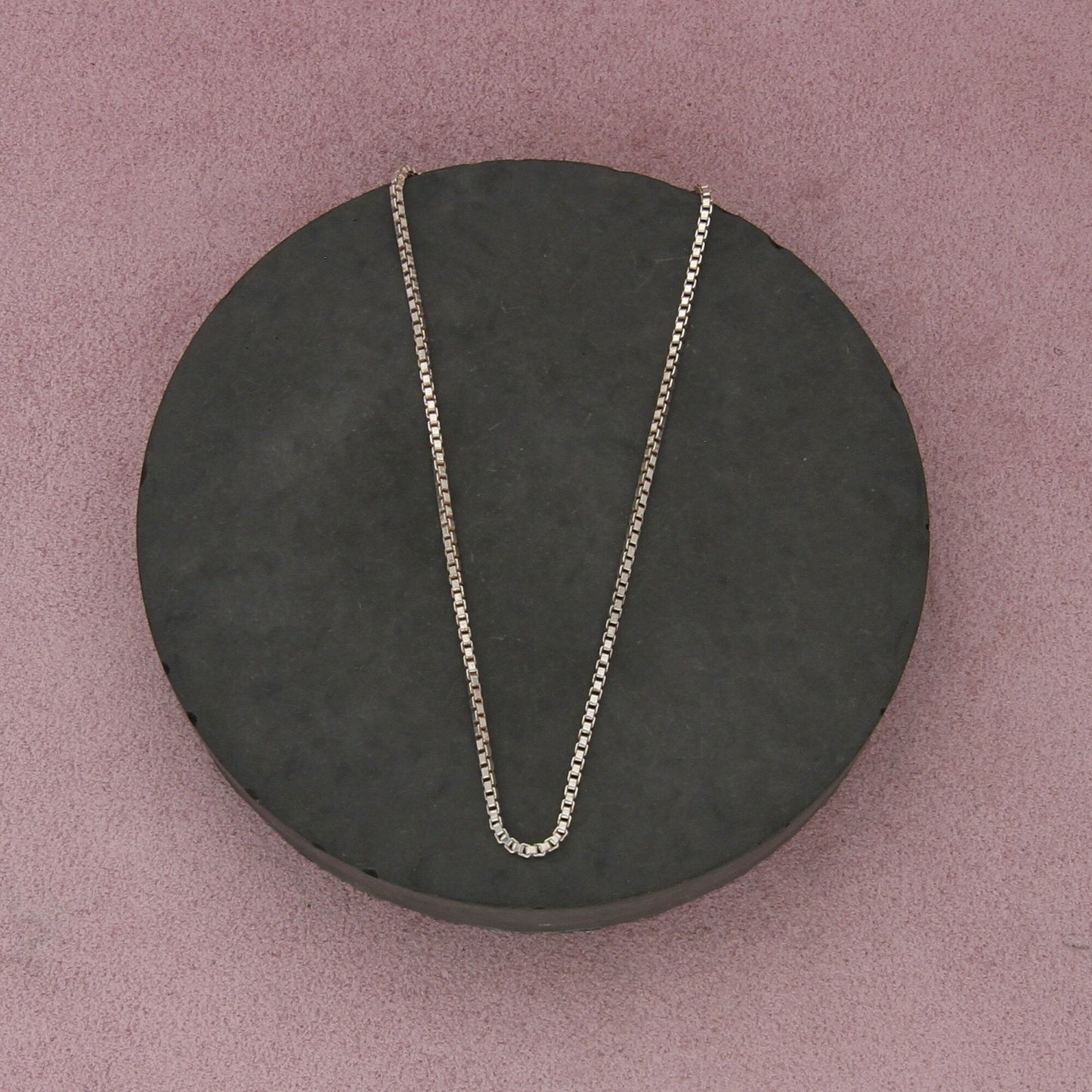 sterling silver italy 1mm box chain necklace size 16in