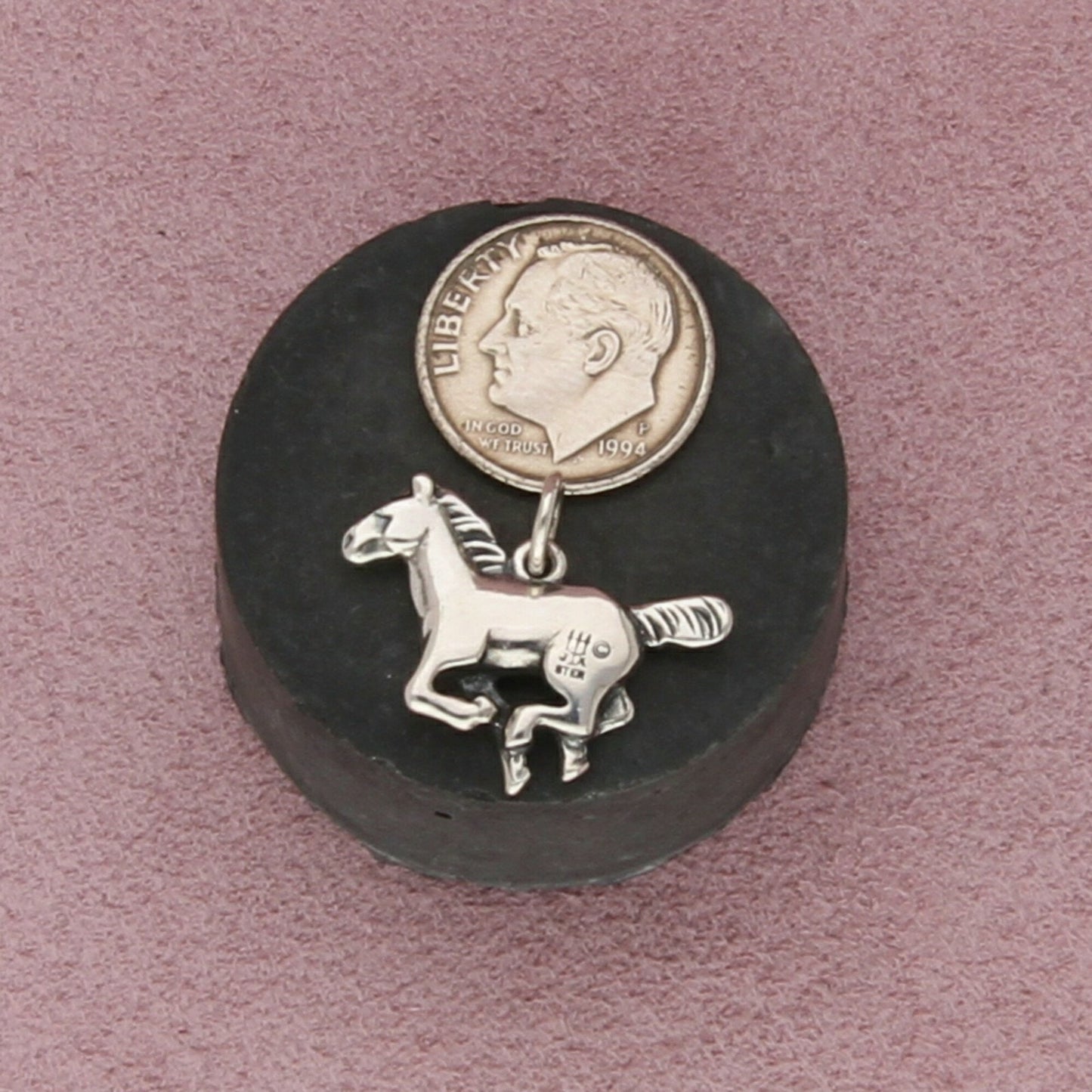 james avery sterling silver running horse charm pendant