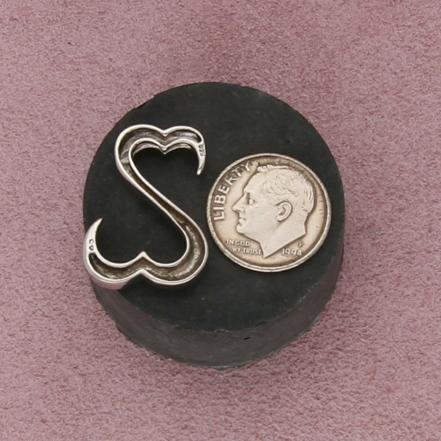 jane seymour sterling silver classic open hearts pendant