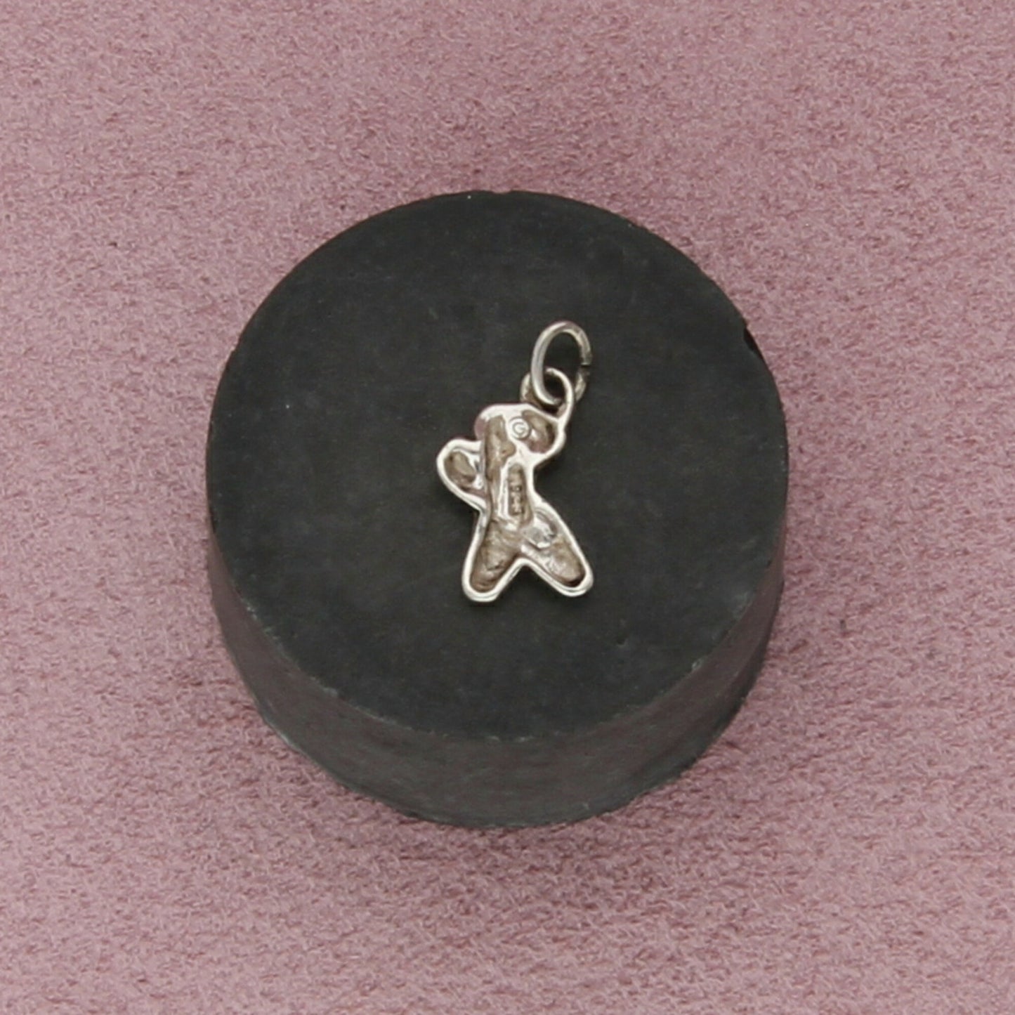 sterling silver vintage ballerina ballet flats charm pendant