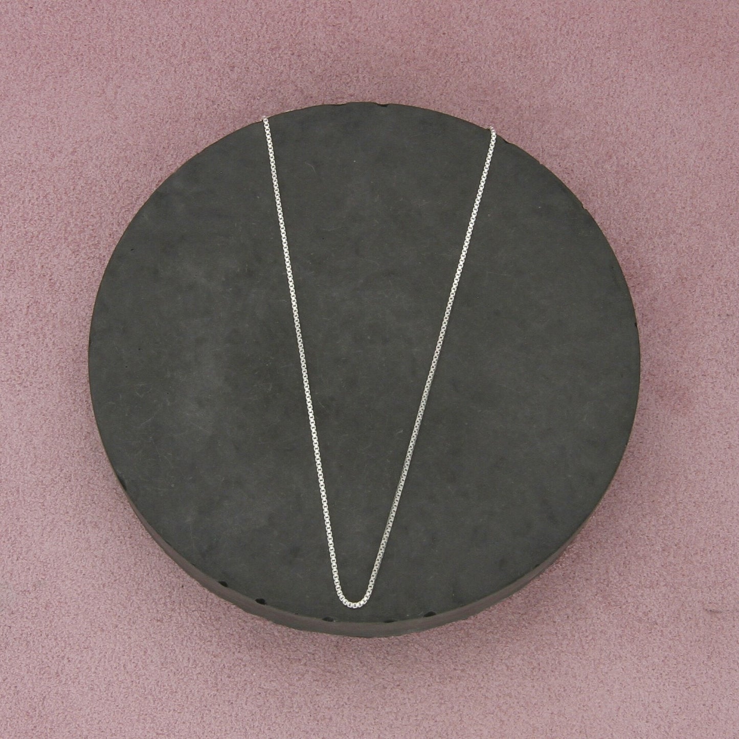 sterling silver 1mm box chain necklace size 19in