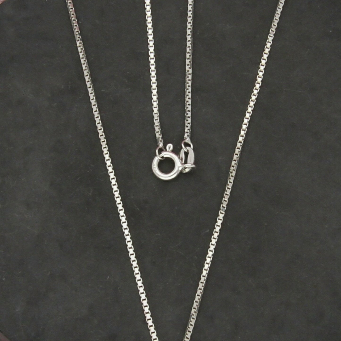 sterling silver italy 1mm box chain necklace size 20in