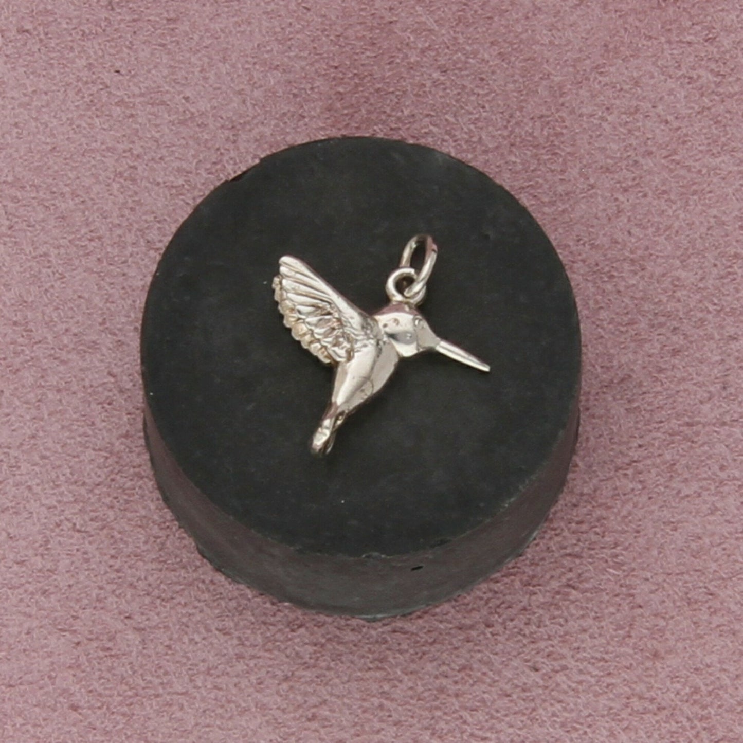 sterling silver vintage 3d hummingbird charm pendant