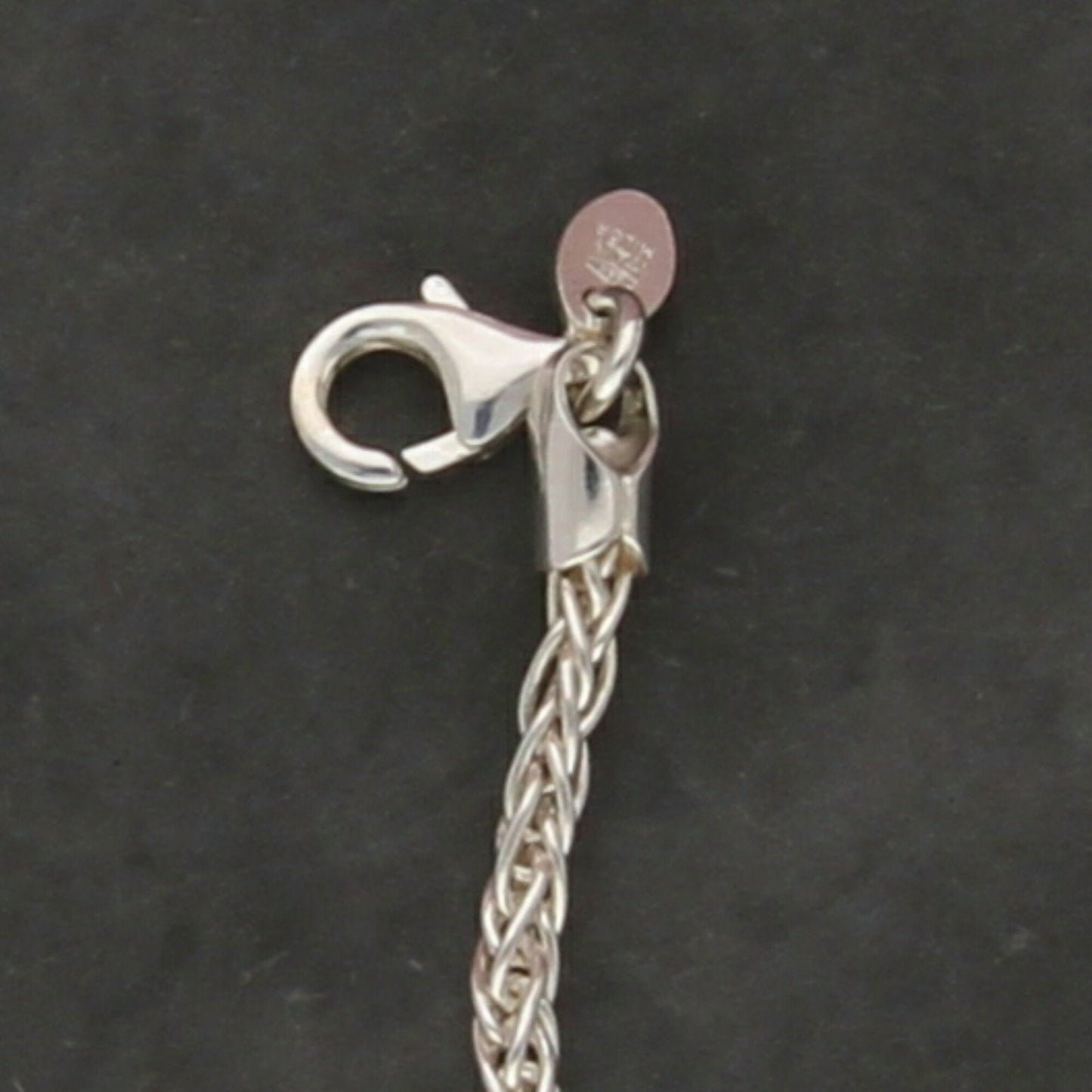 sterling silver 3mm foxtail chain necklace size 20in