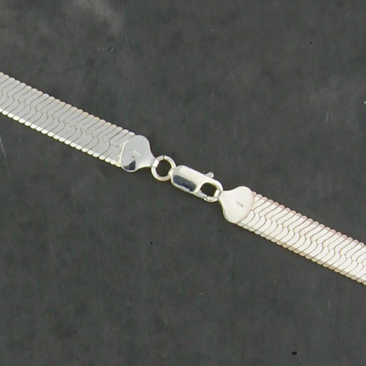 sterling silver italian 9mm herringbone chain necklace size 20in