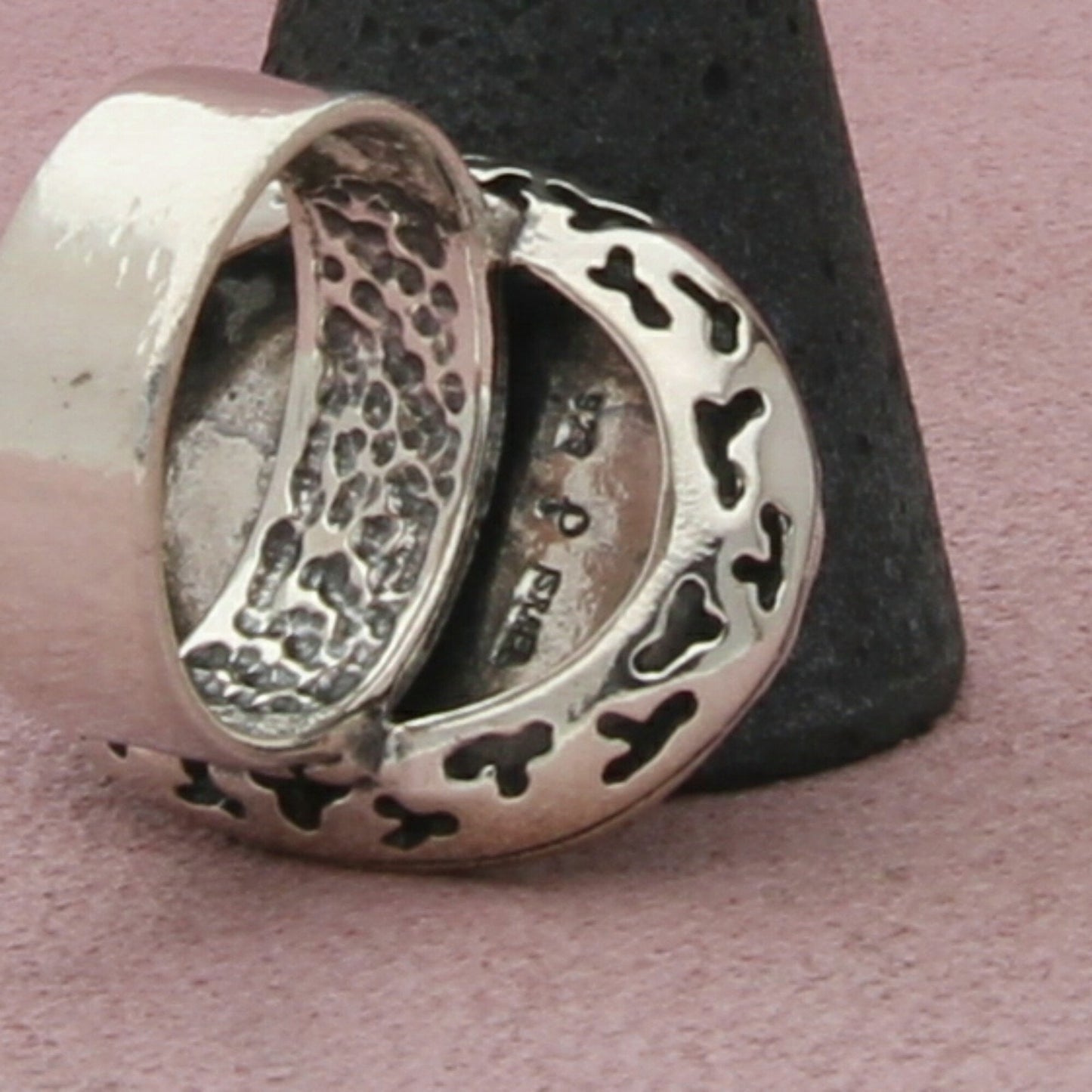 sterling silver israel tree of life ring size 6.75