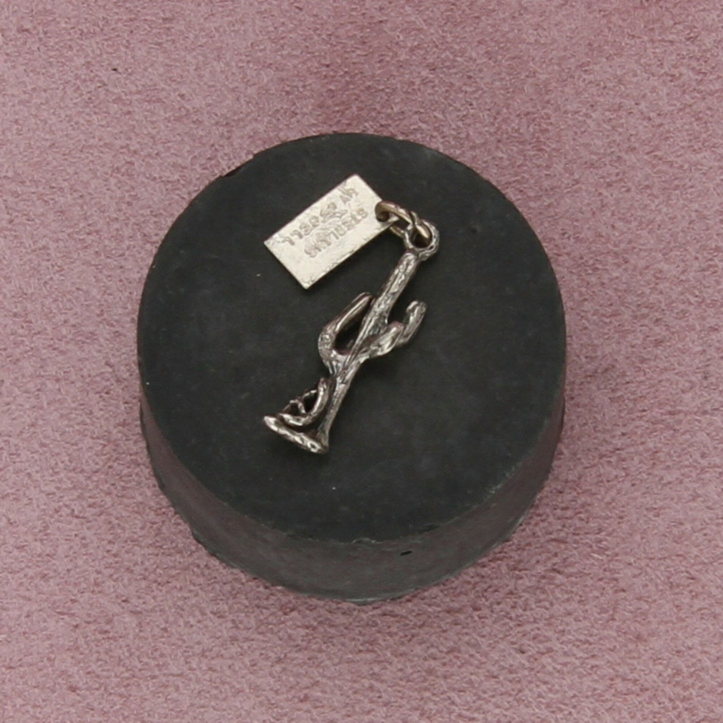 bell trading sterling silver vintage grand canyon saguaro cactus charm pendant