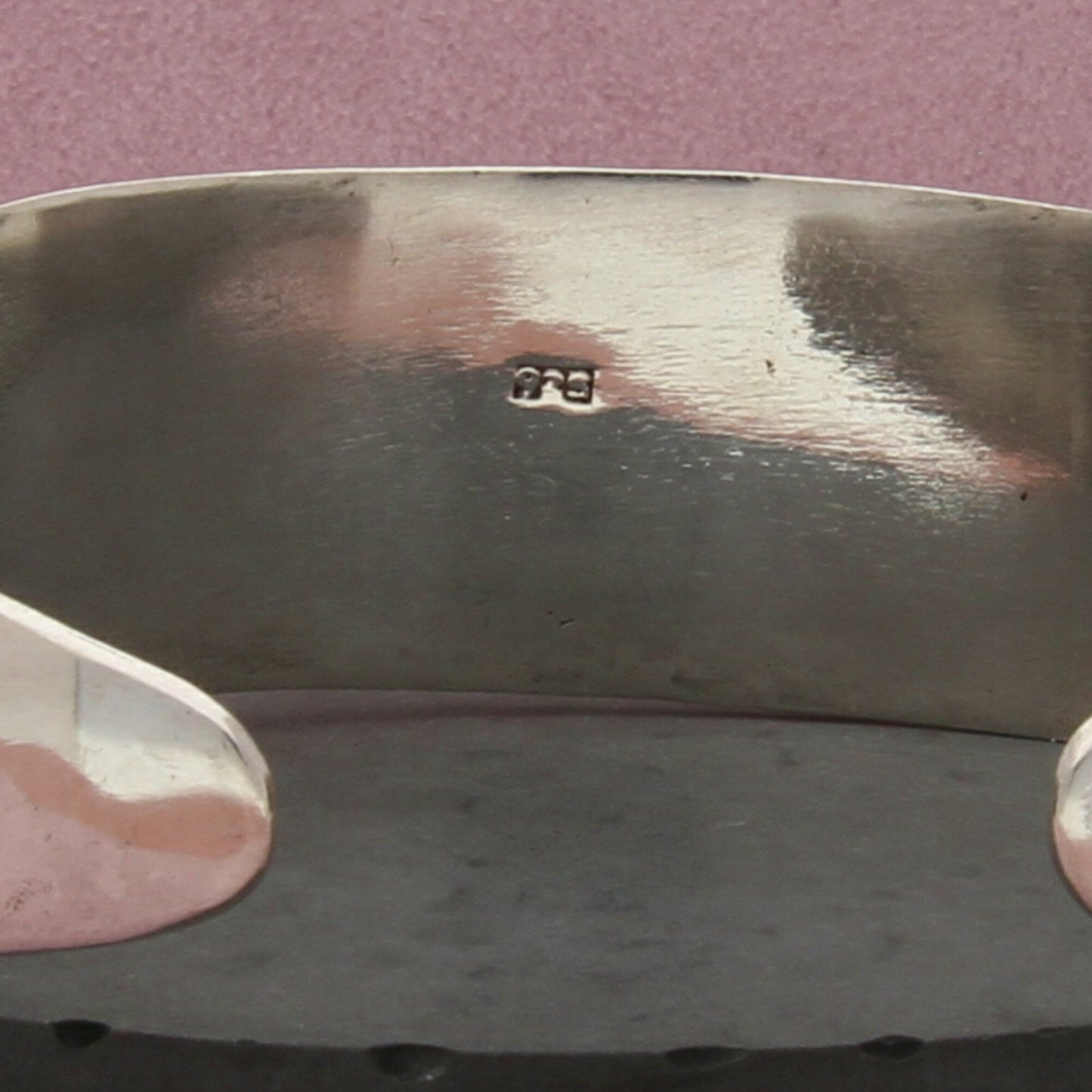 sterling silver vintage bali woven pattern cuff bracelet size 7.5in