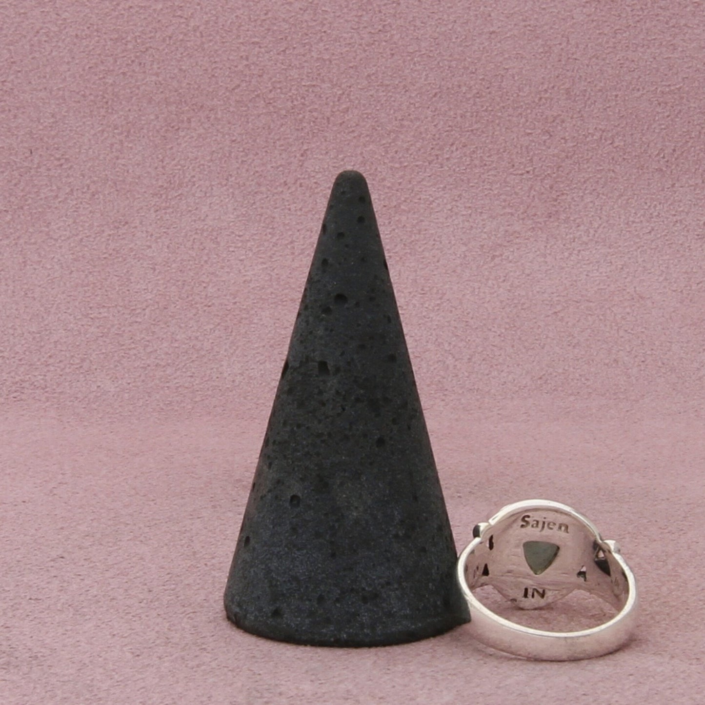 sajen sterling silver blue druzy swirl ring size 7