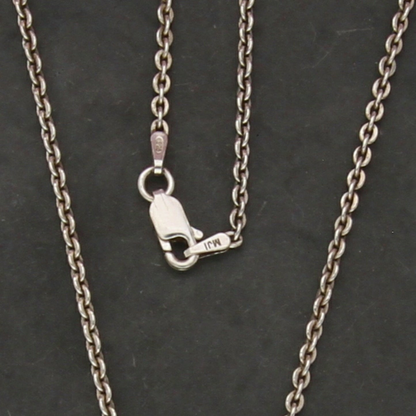 sterling silver italy 2mm cable chain necklace size 16in