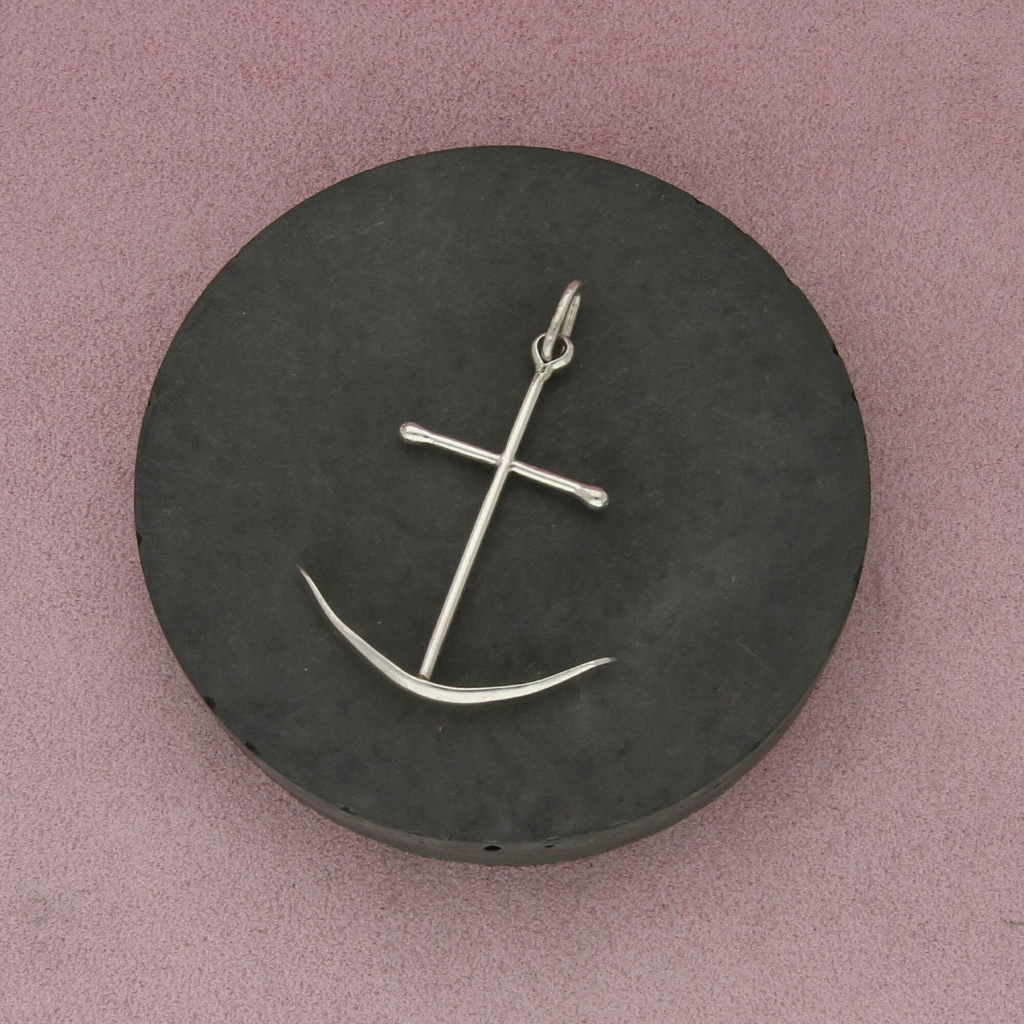 sterling silver vintage nautical anchor pendant