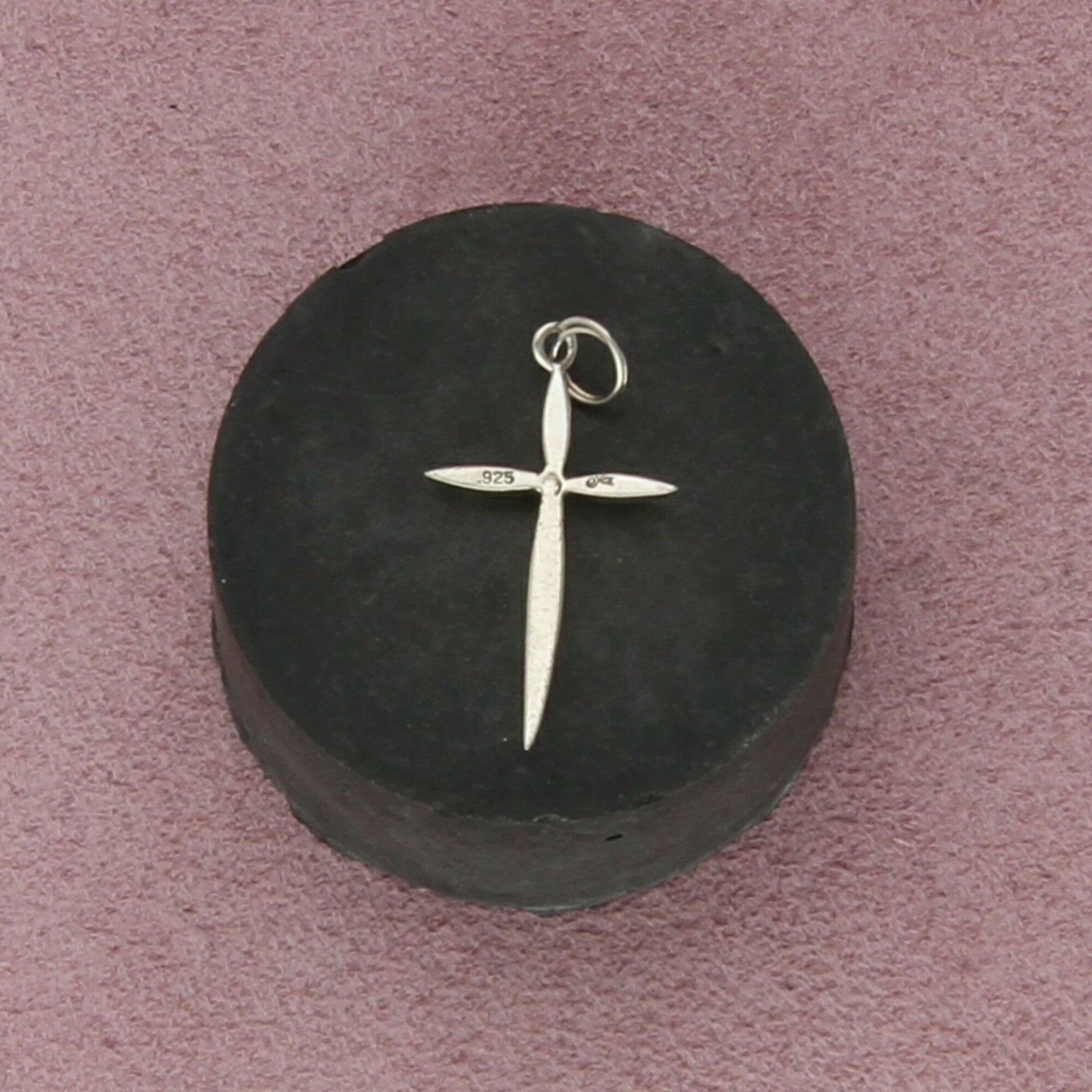 sterling silver dainty cross pendant