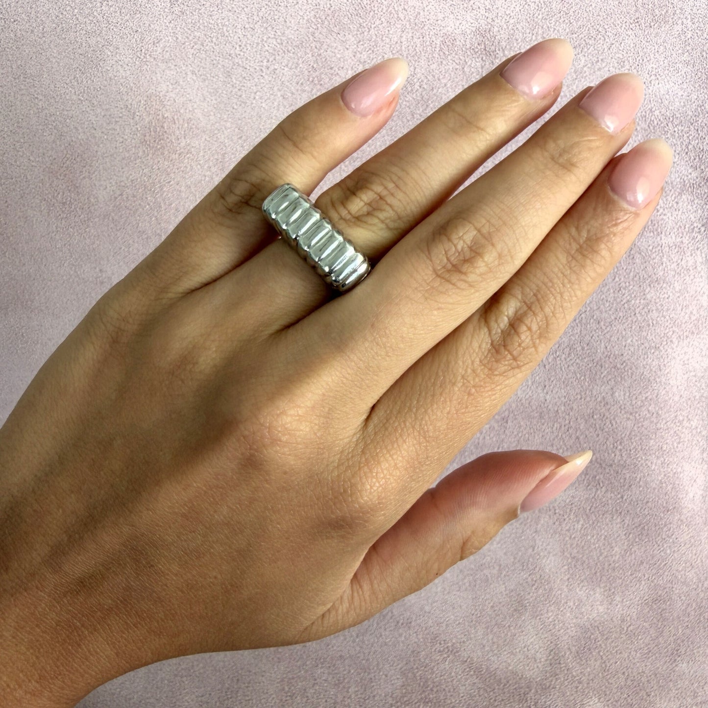 ivi los angeles sterling silver gaia signet ring size 5