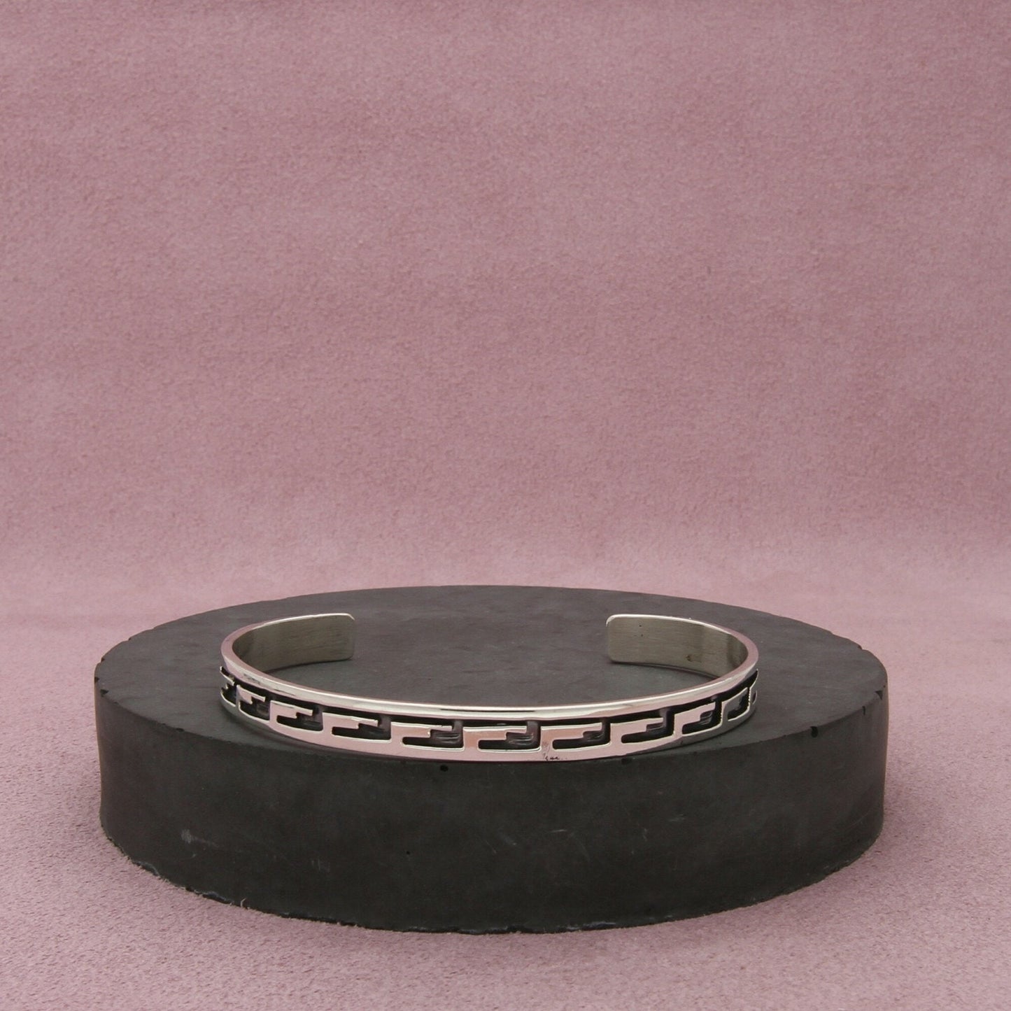 navajo sterling silver vintage overlay cuff bracelet size 6.5in