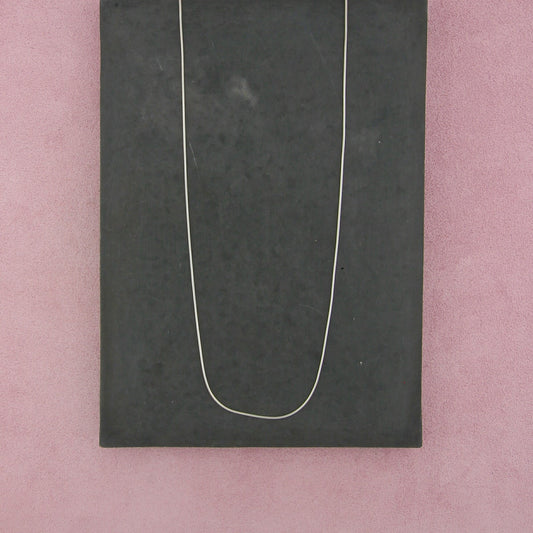sterling silver italy 1mm snake chain necklace size 18in