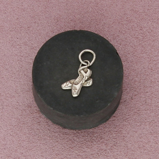 sterling silver vintage ballerina ballet flats charm pendant