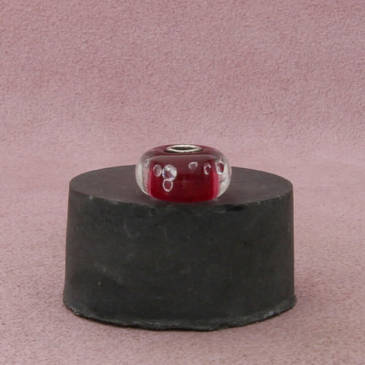 trollbeads sterling silver universal pink diamond murano glass bead charm