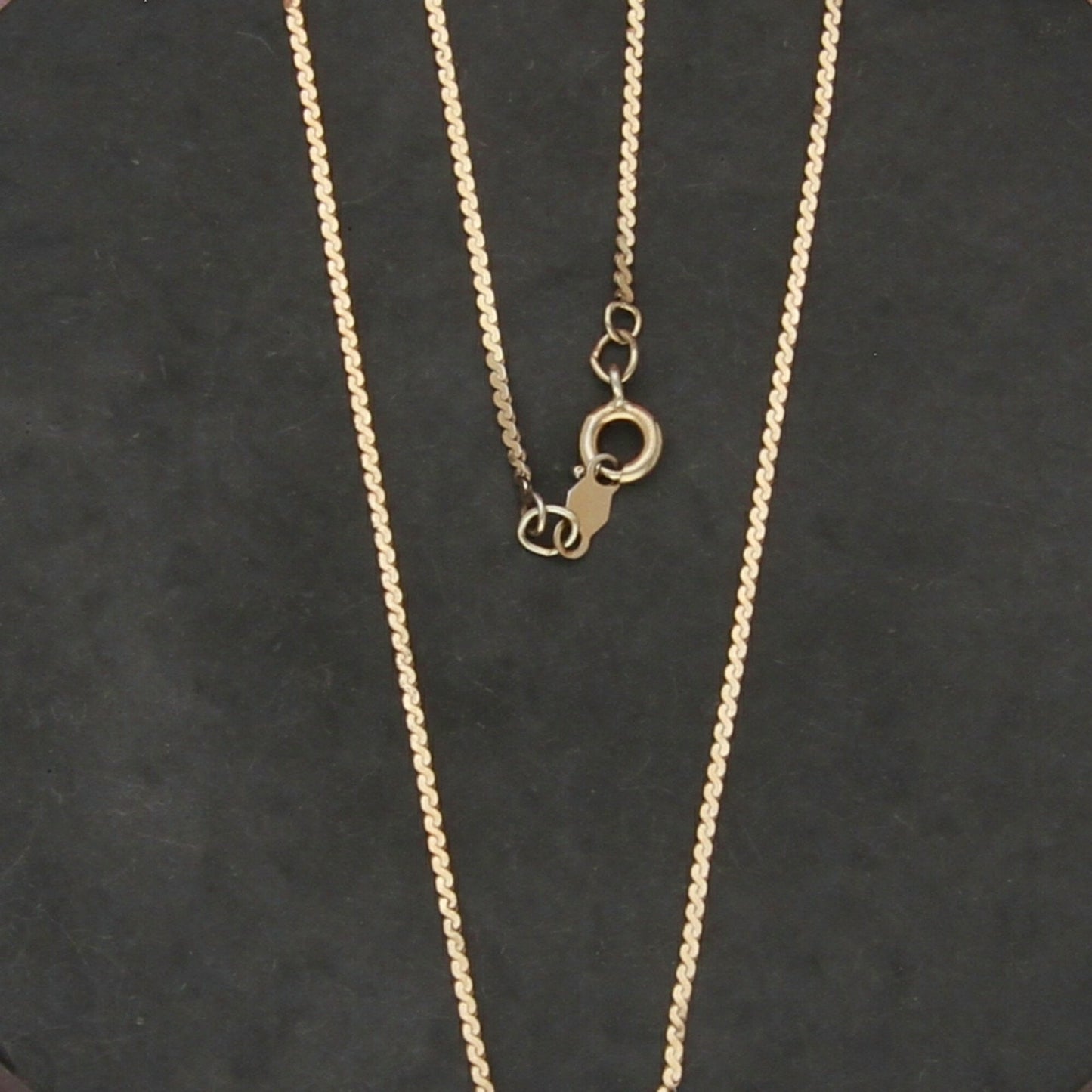 sarah coventry sterling silver gold plate 1mm serpentine chain necklace 16in