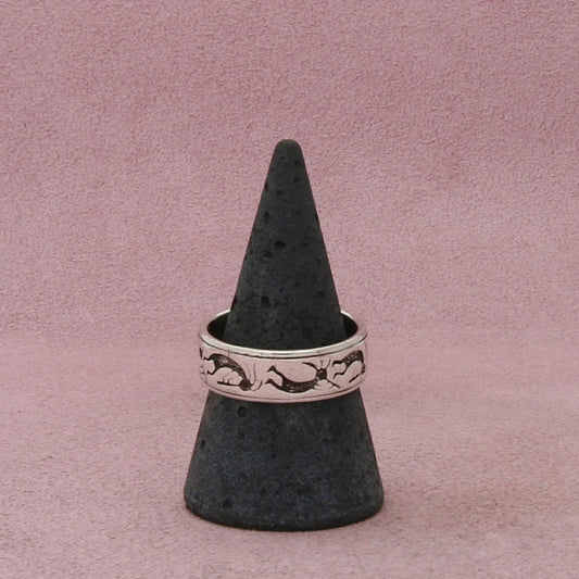 sterling silver southwestern kokopelli band ring size 9.5