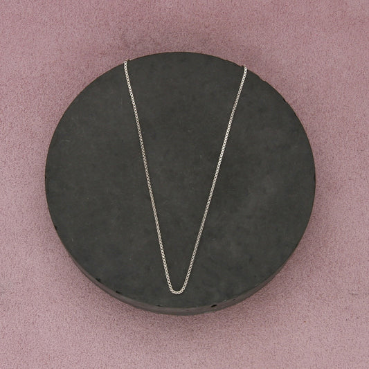 sterling silver italy 1mm box chain necklace size 16in