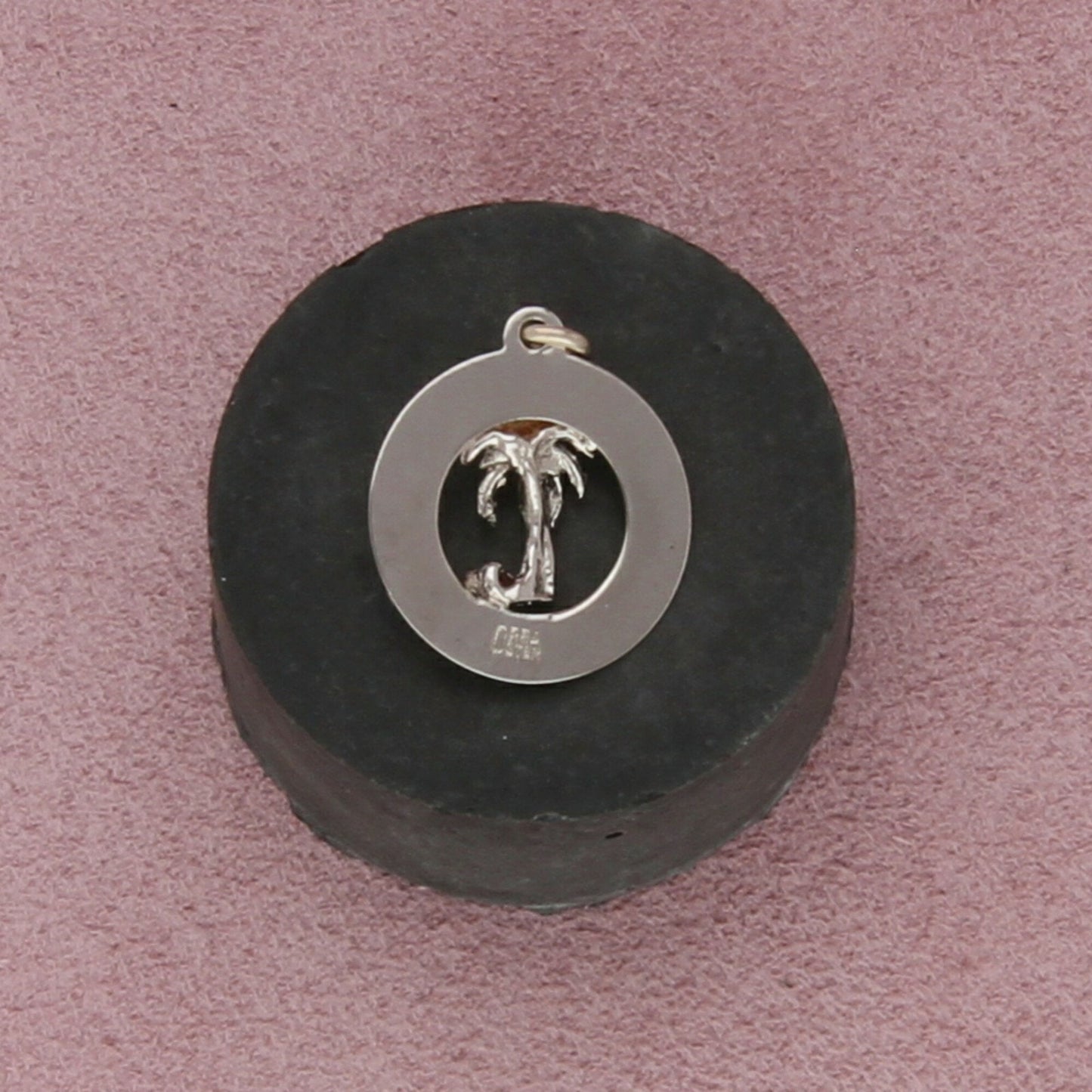 sterling silver vintage florida palm tree travel souvenir charm pendant