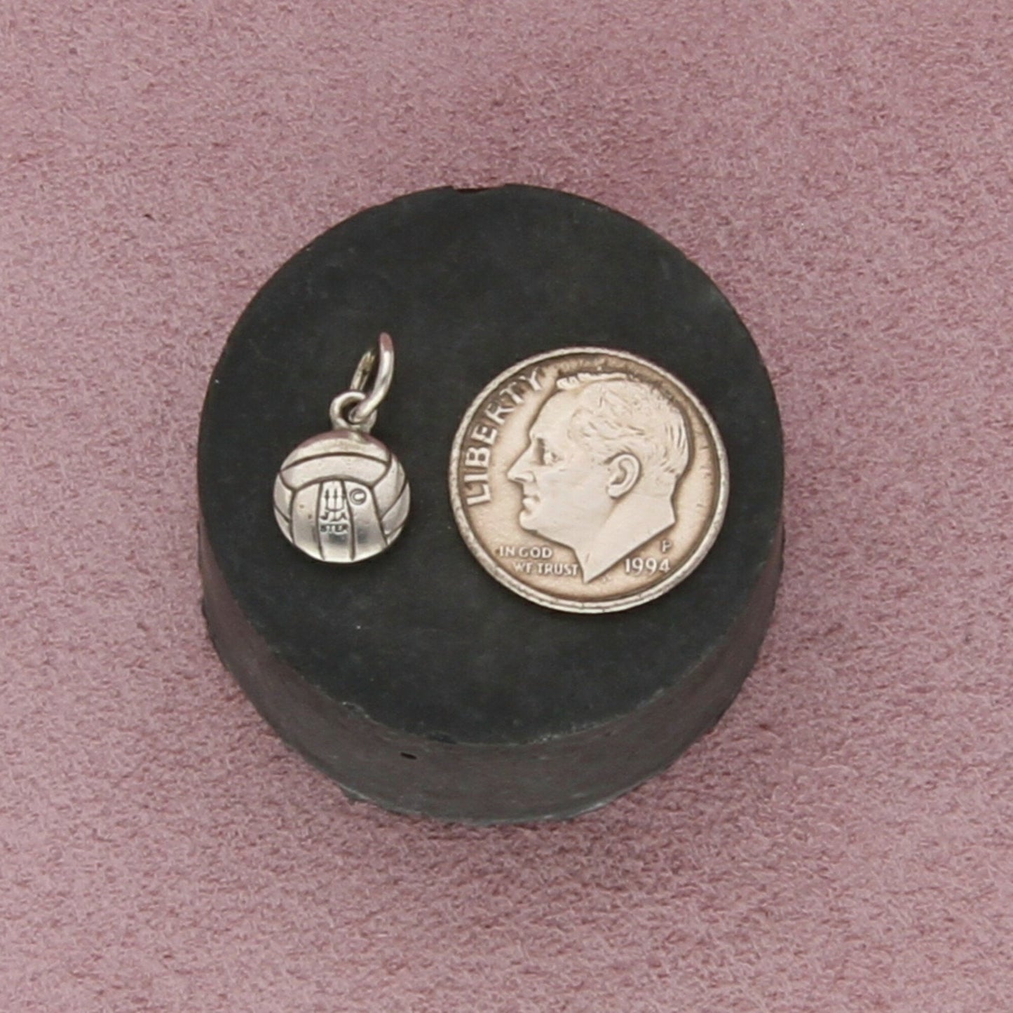 james avery sterling silver retired volleyball charm pendant