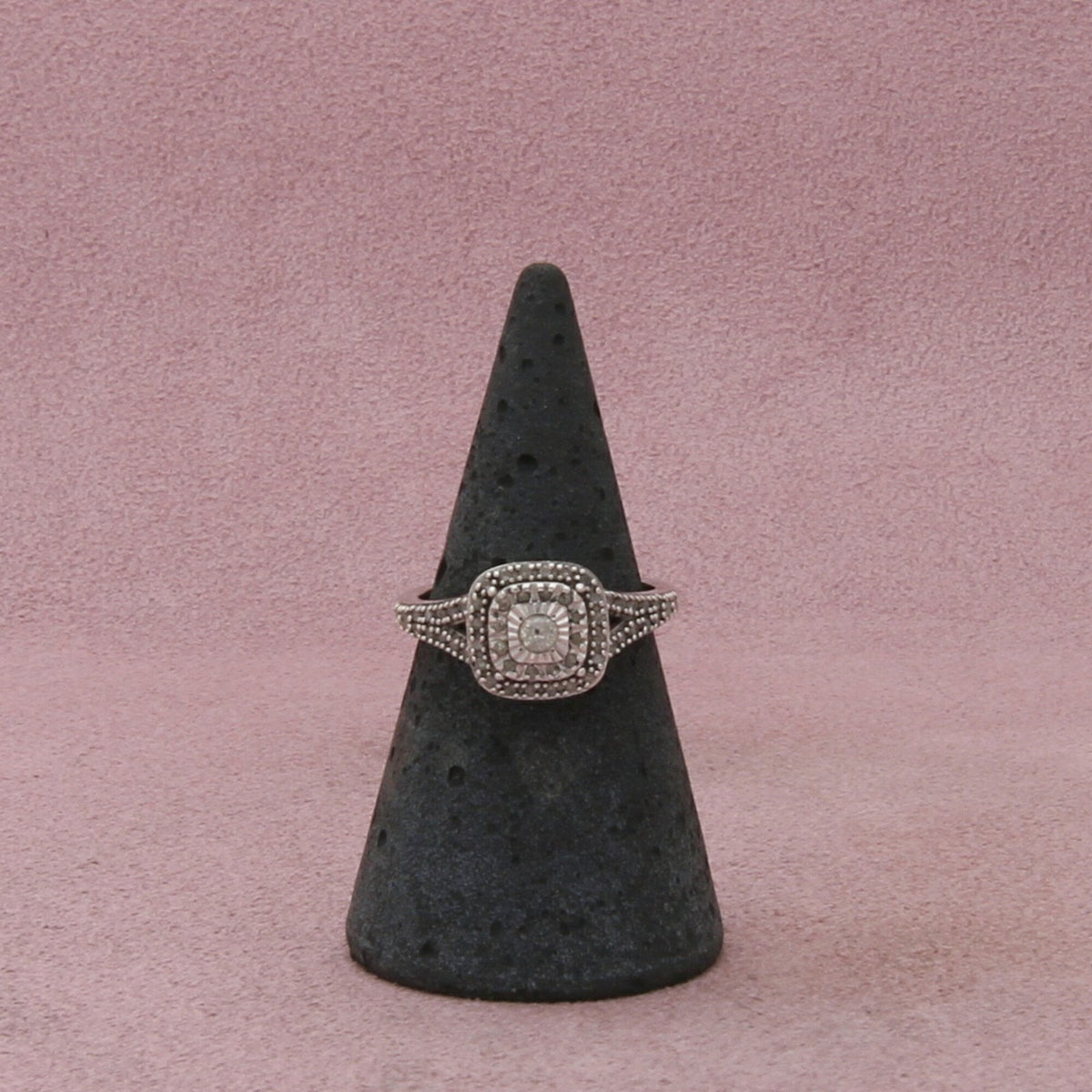 sterling silver diamond accent promise ring size 6