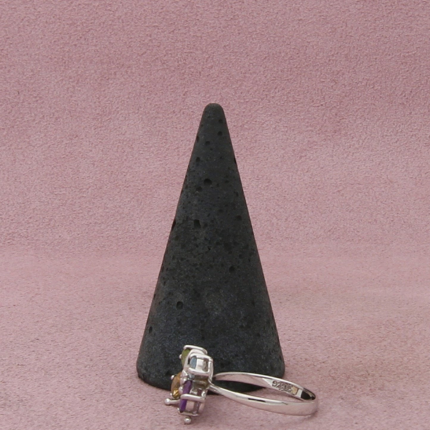sterling silver amethyst topaz citrine peridot butterfly ring size 7