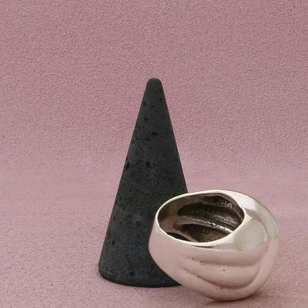Taxco Mexico Sterling Silver Vintage Chunky Sculptural Ring Size 8.5