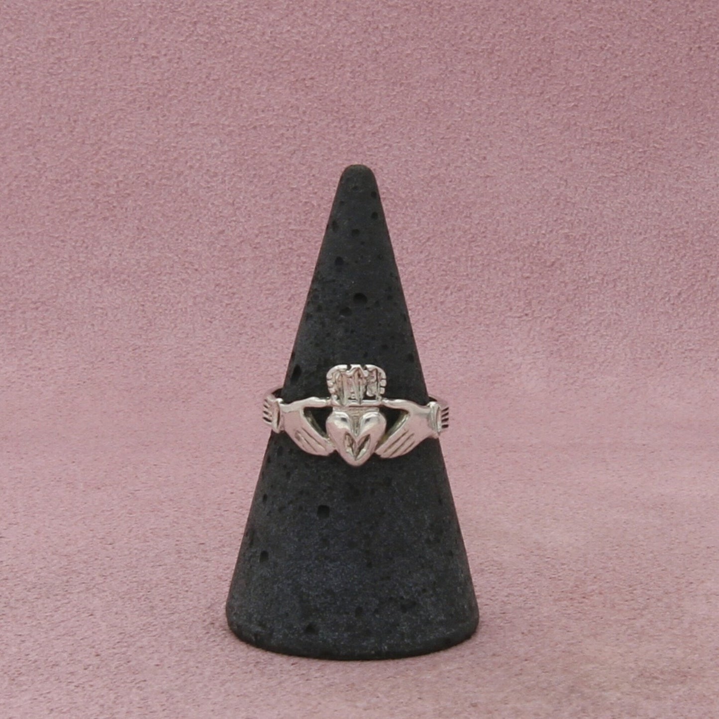 sterling silver vintage irish celtic claddagh ring size 7.5