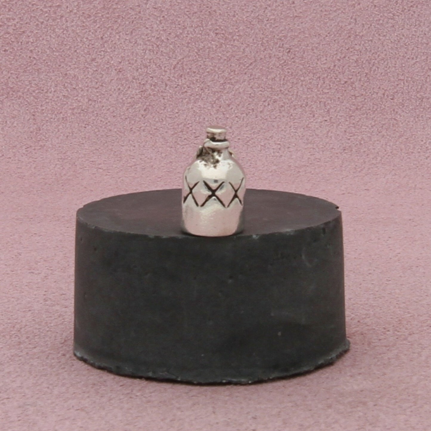 sterling silver vintage moonshine bottle charm pendant
