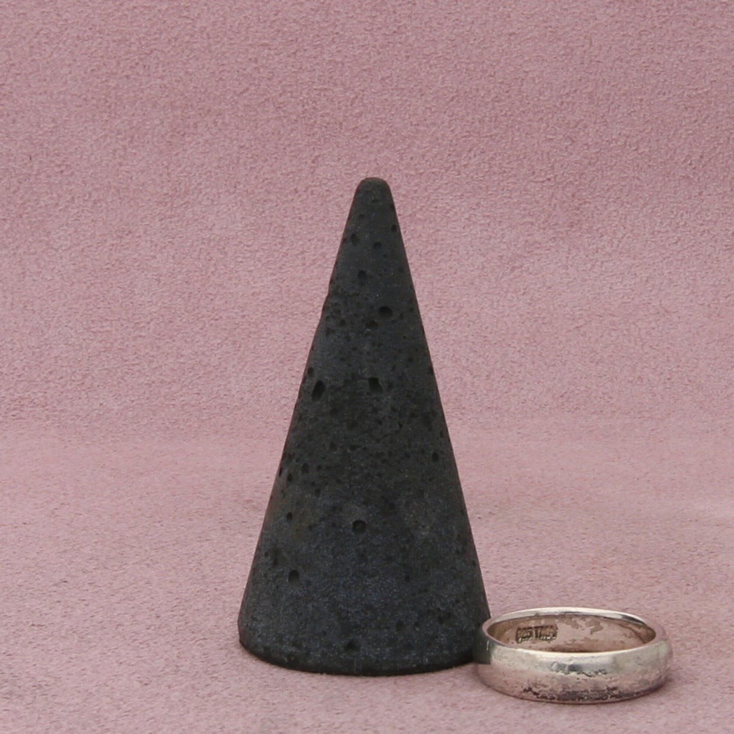 sterling silver luck stack band ring size 6